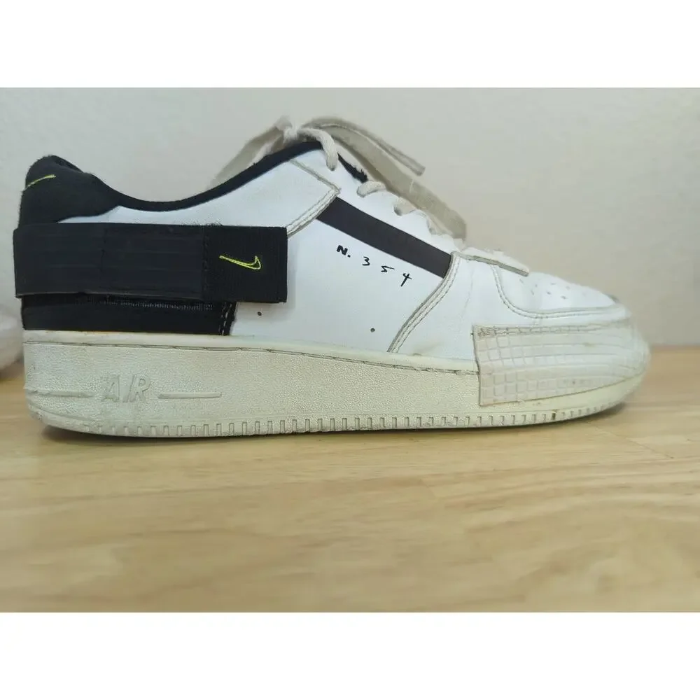 Nike‎ Air Force-type Air Force 1 Type White-Volt-Black-White AT7859-101 Size 8